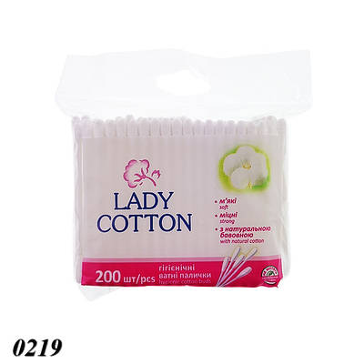 Ватні палички в поліетиленовому пакеті 200 шт.
