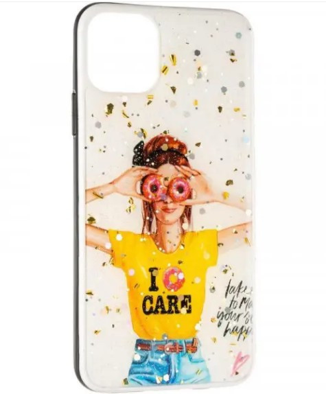 Чохол накладка TPU Girls Case New для iPhone 11 6.1" №3 (Yellow), фото 1