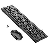 Бездротовий набор клавіатури та миші HOCO Wireless Business Keyboard and Mouse Set GM17 з розкладкою RU/ENG, чорний