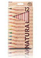 Набор карандашей 12 цв. MARCO Jumbo Natural + точилка (6400-12CB)