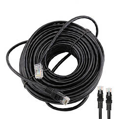 Мережевий кабель Ethernet RJ45 50 м. Водонепроникний CAT5 кабель LAN для CCTV POE IP-камер.