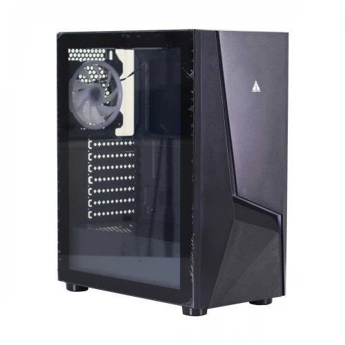 Корпус ATX Golden Field Phantom 2 (1092B) 1*USB2.0 1*USB3.0 1*USB3.1 Type-C прозор. стінка чорний