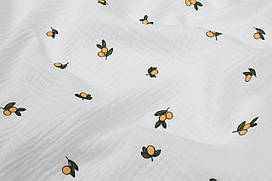 Відріз мусліну жатки Жовті ягідки 22х125 см