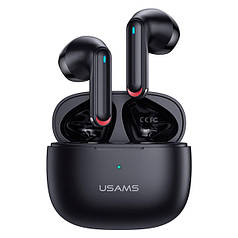 Бездротові Bluetooth навушники USAMS, BT5.2, 35/320mAh, 5h, чорні