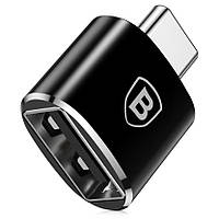 Baseus OTG Adapter Converter | Адаптер переходник | Female USB to Type-C Male | 2.4A | Черный