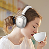 HOCO W35 Bluetooth навушники |BT5.3, 40h, AUX, Micro-SD, Мікрофон, Сріблястий|, фото 3