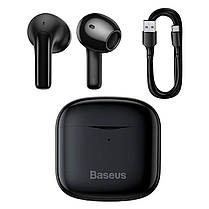 Baseus Бездротові навушники Bluetooth TWS, Чорні, BT5.0, 35/330mAh, 5 годин роботи, фото 3