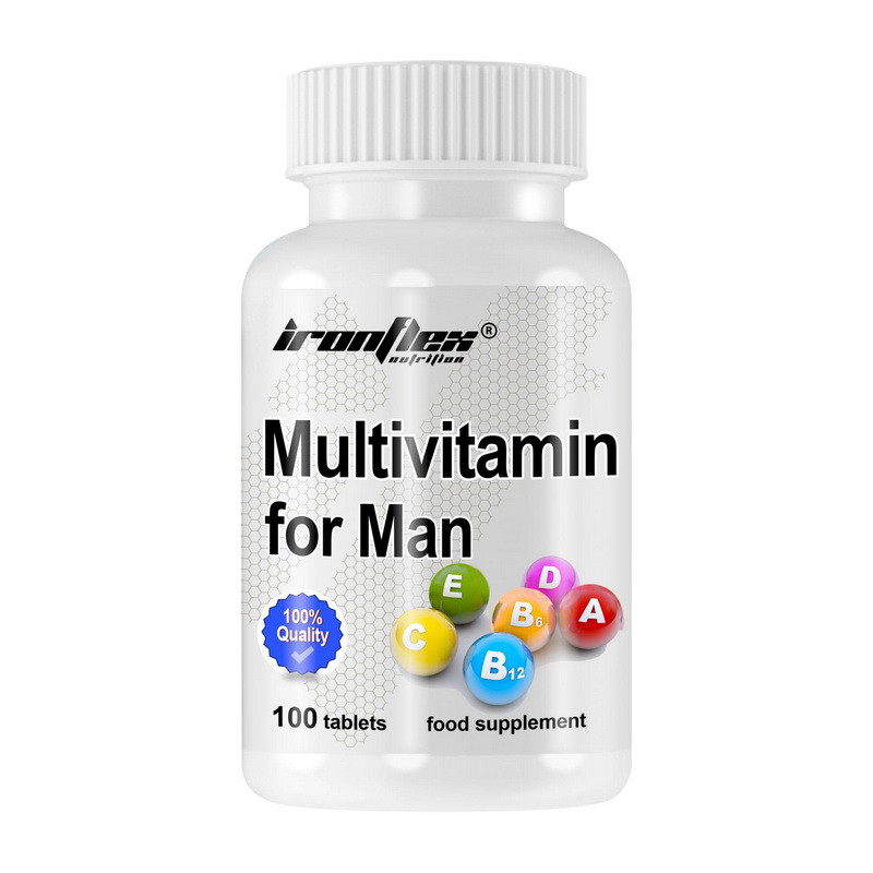 Вітамінно-мінеральний комплекс для чоловіків IronFlex Multivitamin for Men 100 tabs