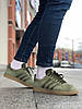 Чоловічі кросівки Adidas Gazelle Khaki (Хакі) Кеди для чоловіків Адідас Газель замш текстиль В'єтнам, фото 5