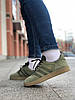 Чоловічі кросівки Adidas Gazelle Khaki (Хакі) Кеди для чоловіків Адідас Газель замш текстиль В'єтнам, фото 10