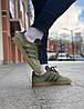 Чоловічі кросівки Adidas Gazelle Khaki (Хакі) Кеди для чоловіків Адідас Газель замш текстиль В'єтнам, фото 7