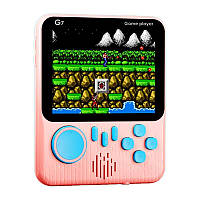 Портативная ретро-игровая консоль Game Box, 666 игр, розовая