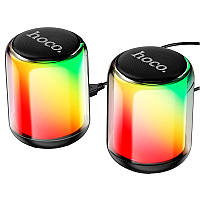 Hoco BS56 Colorful Колонка для ПК |10W, BT5.2, AUX, USB|, черная