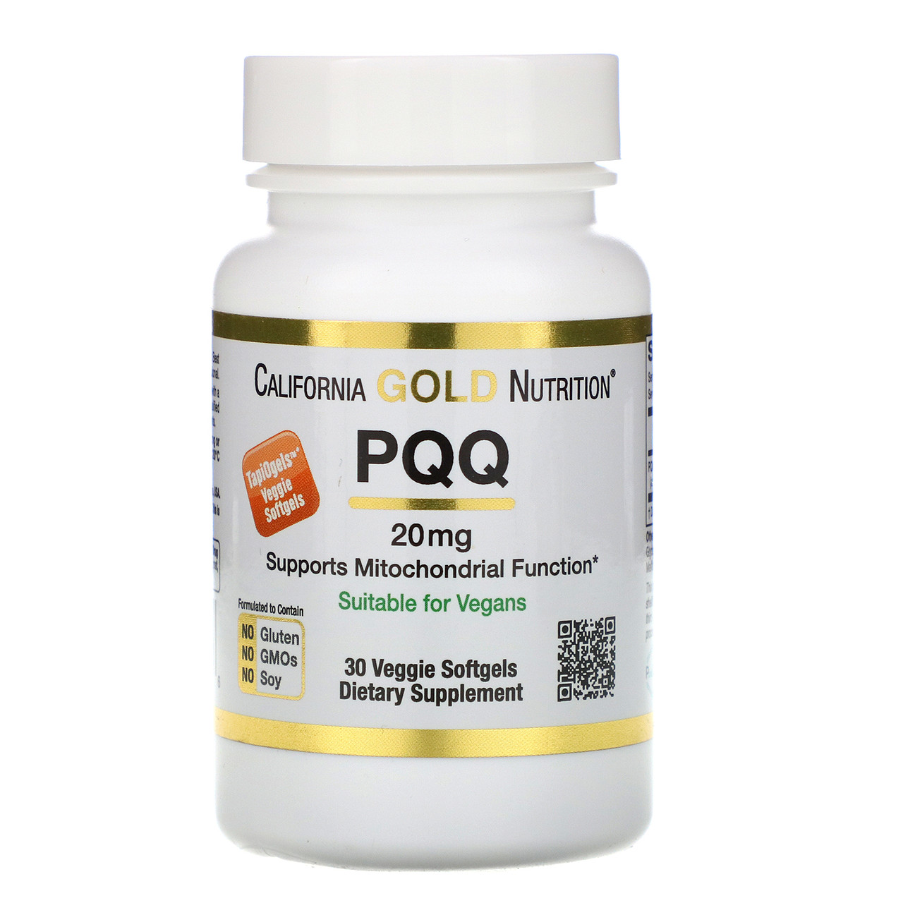 Пірролохінолінхінон PQQ 20 mg 30 Veggie Softgels