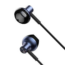 Baseus Encok H19 Дротові навушники з мікрофоном, чорні, фото 2