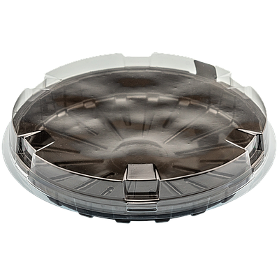 Контейнер круглий чорний 19см (50шт)