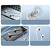 Дротові навушники Baseus, 3.5mm mini jack, з мікрофоном, білі, фото 5