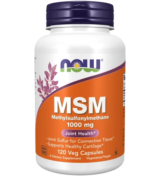 NOW Foods, МСМ, метил-сульфоніл-метан, 1000 мг, 120 капсул, фото 1