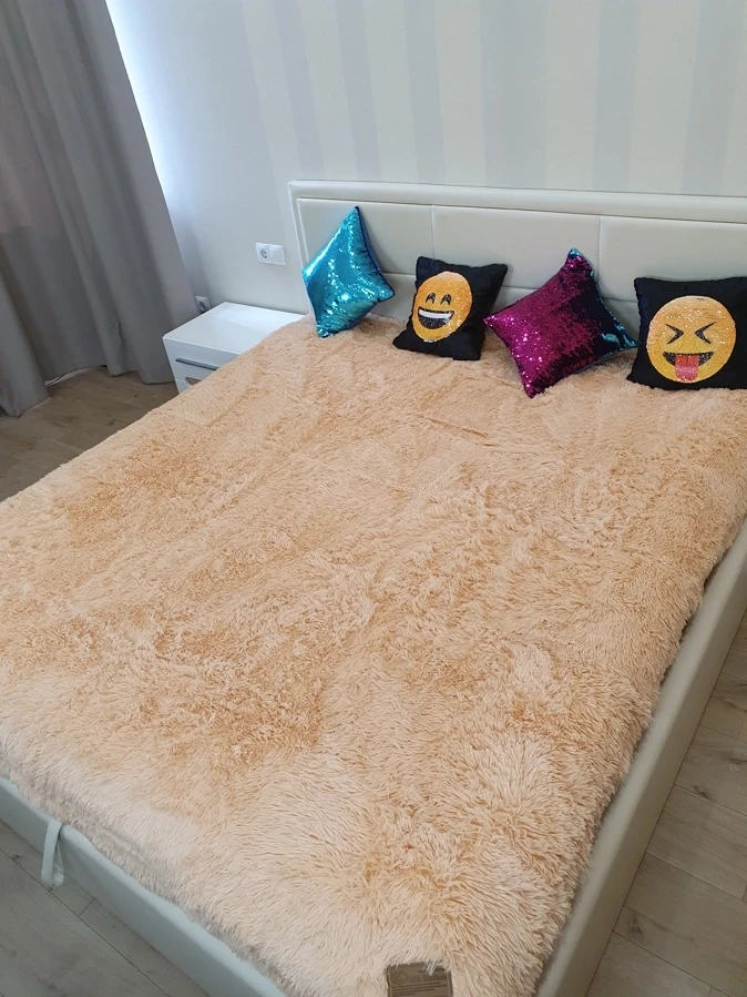 Плед "Травка" колір персик Koloco, фото 1