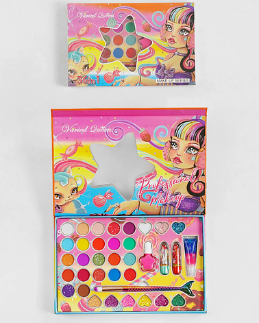 Дитяча професійна палетка косметики, фото 1