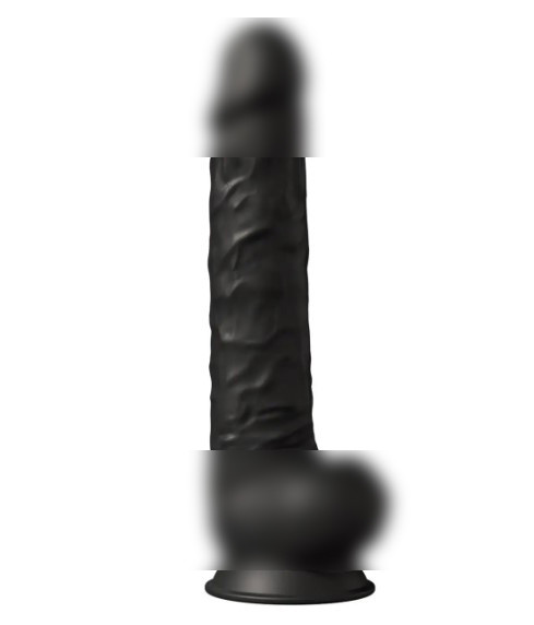 Фаллоімітатор SilexD Kingston Black (MODEL 15in), двошаровий, силікон+Silexpan, діаметр 7 см | Knopka