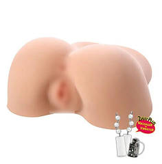 Мастурбатор Kokos OLIVIA SAY Deluxe з вібрацією та масажем, два входи: вагіна та попіка | Knopka