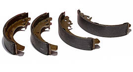 Колодка торм. ГАЗ 3302 задн. потовщ.накл. (RIDER)