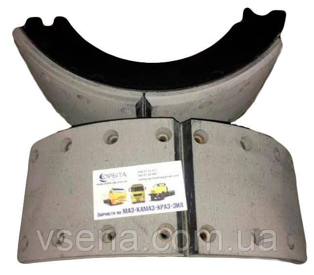 Колодка гальмівна в зборі КАМАЗ (2-шт.) (Трибо)