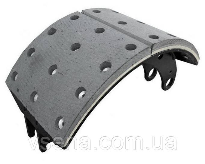 Колодка гальмівна в зборі КАМАЗ ЄВРО (2-шт.) (Трибо)