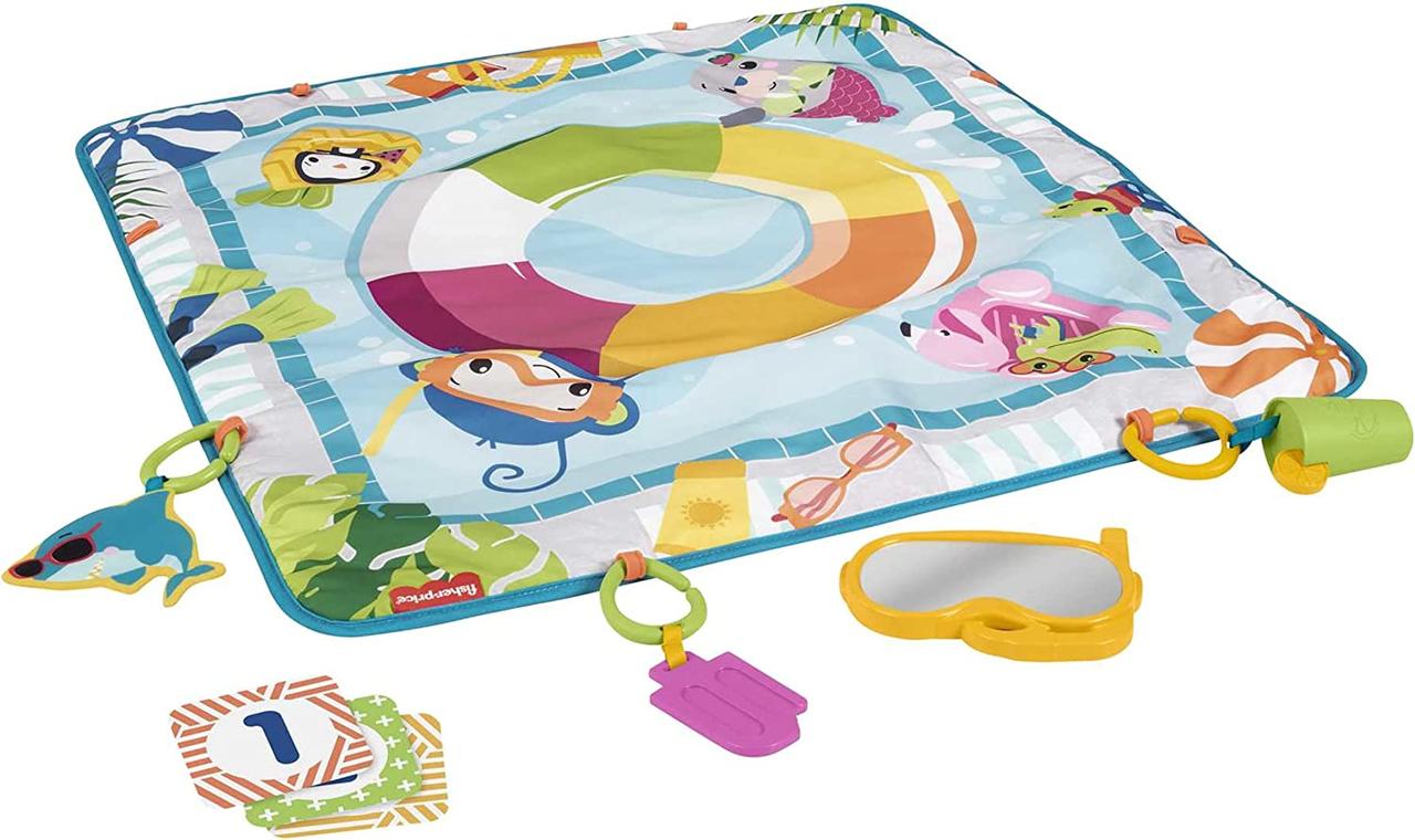 Ігровий розвиваючий килимок Фішер прайс Веселий басейн Fisher-Price Fun Activity Mat Swimming Pool GRR44