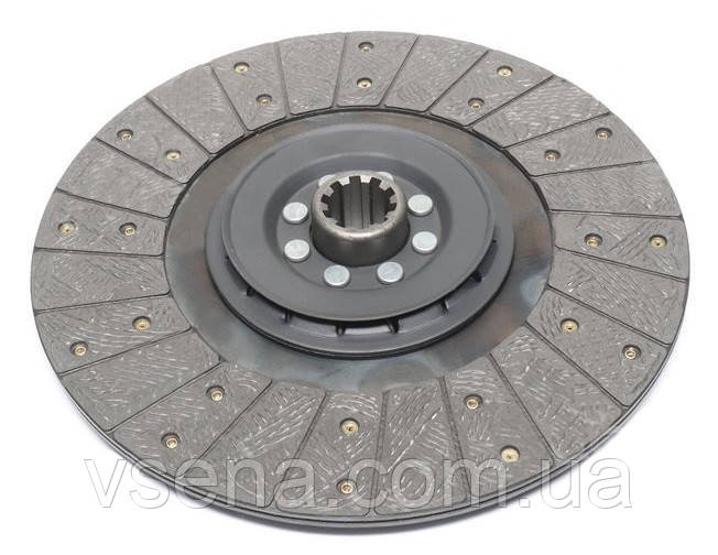 Диск зчеплення ведомий ЗІЛ 130,5301 ПРЕМІУМ (еліпсавта накладка, латунні заклепки)