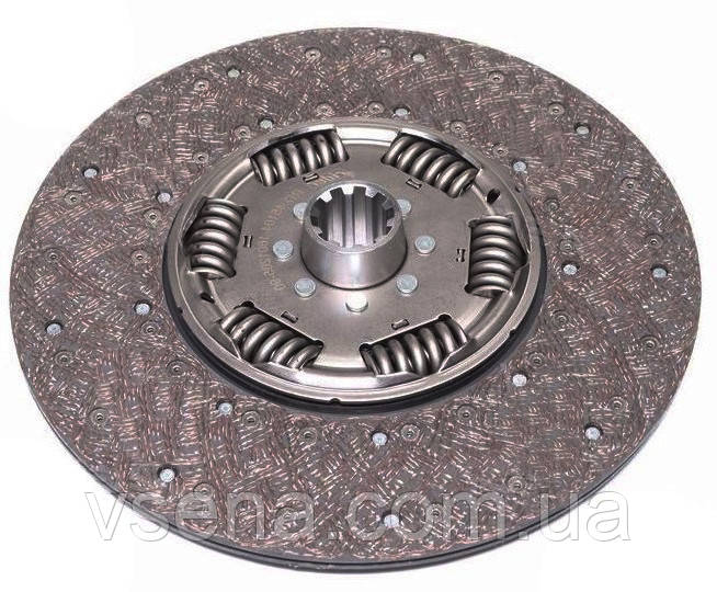 Диск зчеплення ведомий КАМАЗ ЄВРО-2 (КПП ZF-16S151) (ДК)