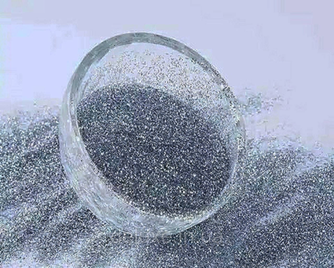 Глітер класичний Hexagon Holographic Преміум, сріблястий, крапка, колір СА 3110, розмір 1/64 (0.4мм), 1кг, фото 1