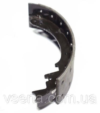 Колодка гальмівна ЗІЛ 5301 задн. довга в зборі (клеєна, м'яка накл.) ПРЕМИУМ
