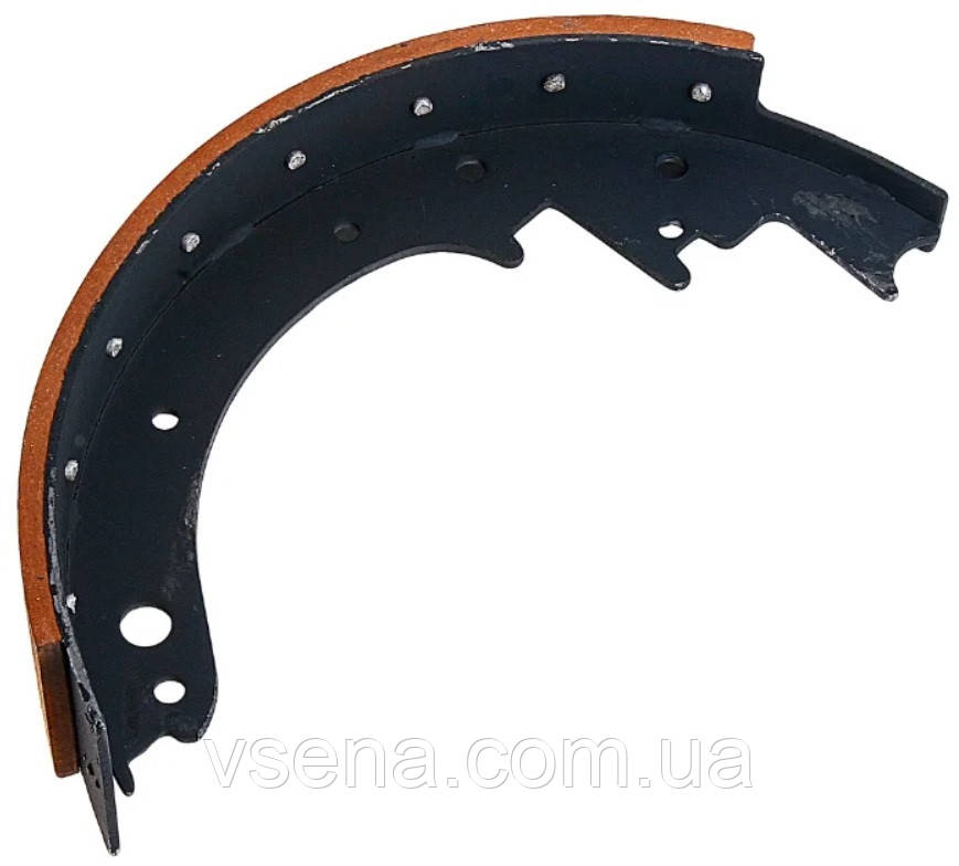 Колодка гальмівна ЗІЛ 5301 задн. довга в зборі (клепанна) ПРЕМІУМ (Україна)