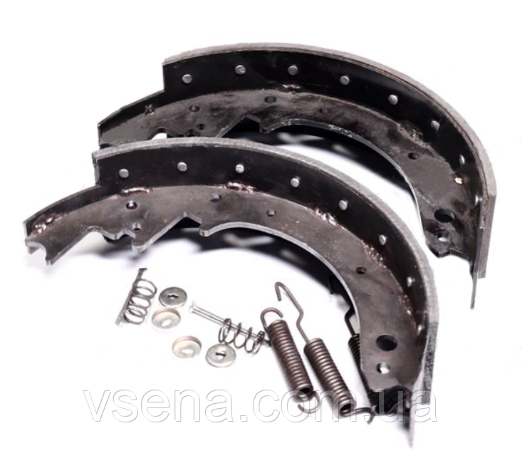 Колодка гальмівна ЗІЛ 5301 задня (КЛЕПАННА, к-кт 2 шт. на один барабан) ПРЕМІУМ (АВТО-СОЮЗ 88)