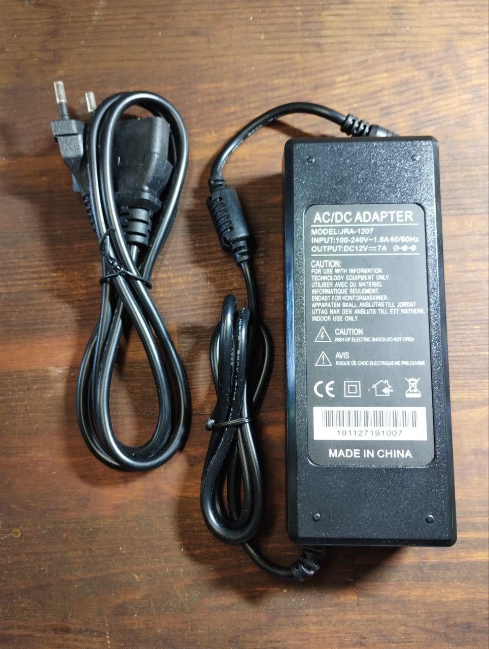 Блок живлення 12v 7a імпульсний стабілізований 5.5/2.5