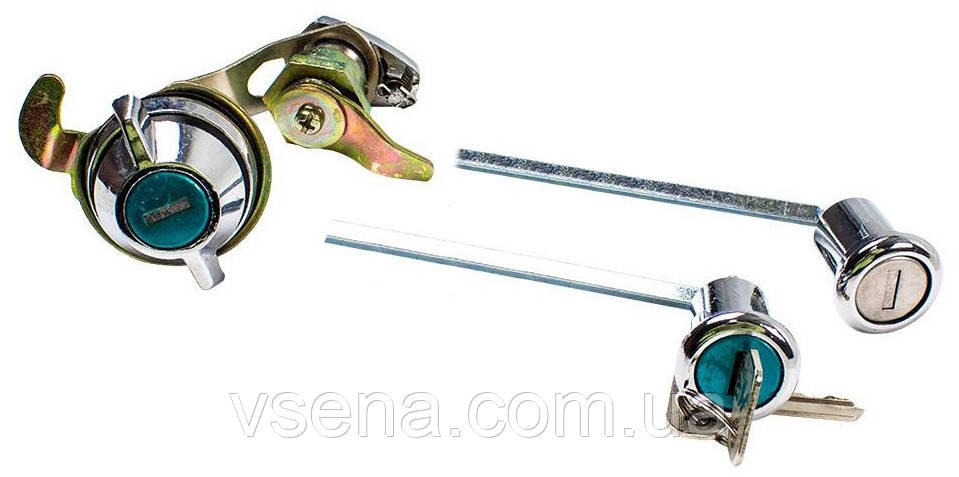 Замок дверей Волга 2410,31029 (личинка) (комплект-замок: двері 3шт+багажника 1шт+ключ 2шт) (OAR) 31011-6105080