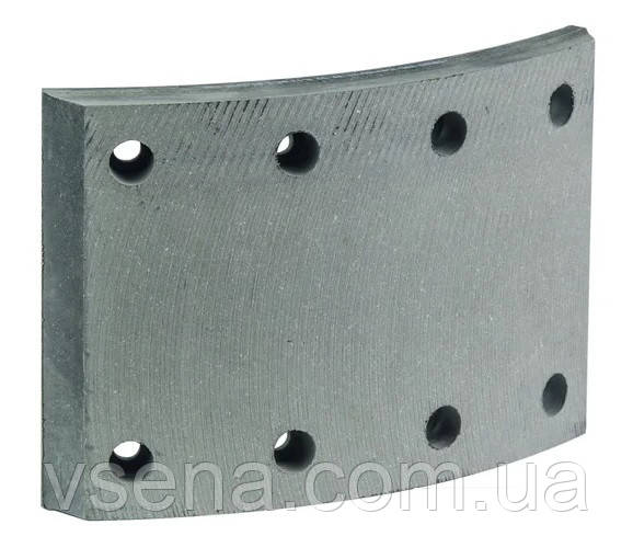 Накладка гальмівних колодок ЗІЛ 130 задн. R0 12/18 свердел. із заклепками (RIDER)