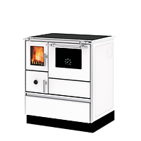 Отопительная печь с варочной поверхностью и духовкой Alfa-Plam ALFA 70 DOMINANT белая (правая) - 6,5 кВт