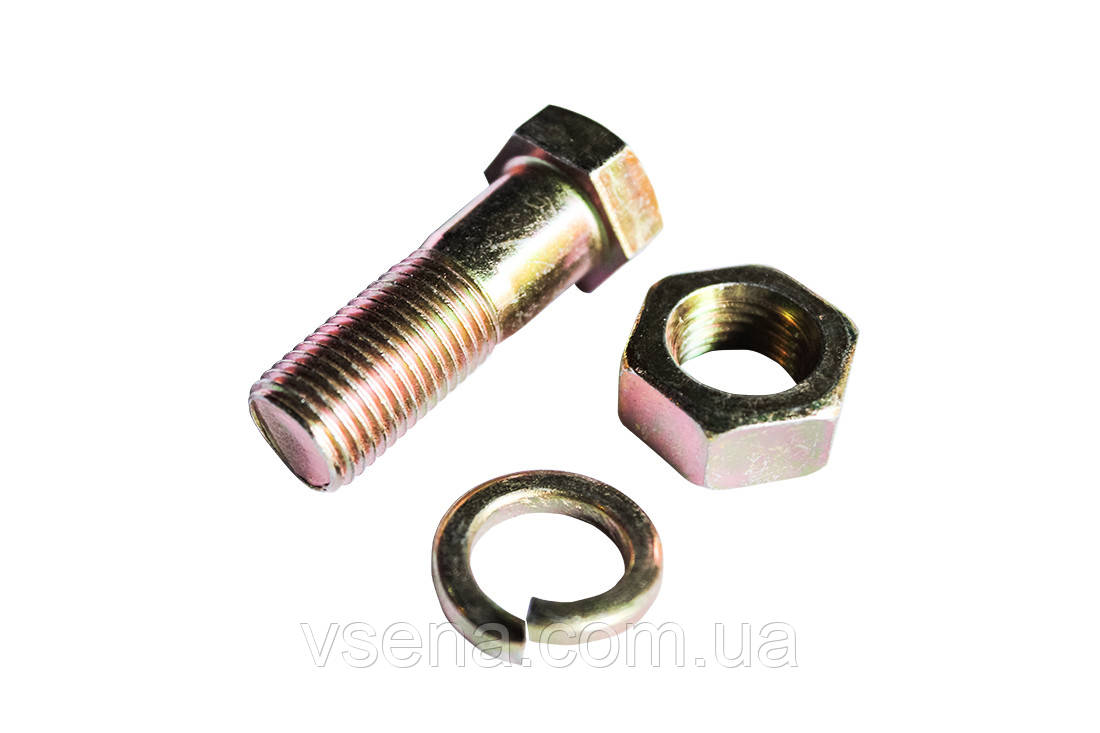 Болт вала карданного ЗІЛ комплект (болт 1 шт. + гайка 1 шт.+гровер 1 шт.) М14х1,5х50 (Авто Престиж)