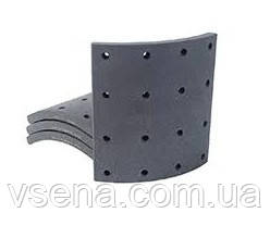 Накладка гальмівних колодок КамАЗ R0 14/19 свердел. (RIDER)
