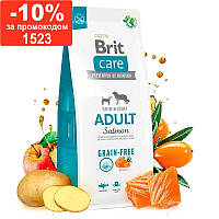 Brit Care Dog Grain-free Adult - Сухий беззерновий корм із лососем для собак малих та середніх порід 12 кг