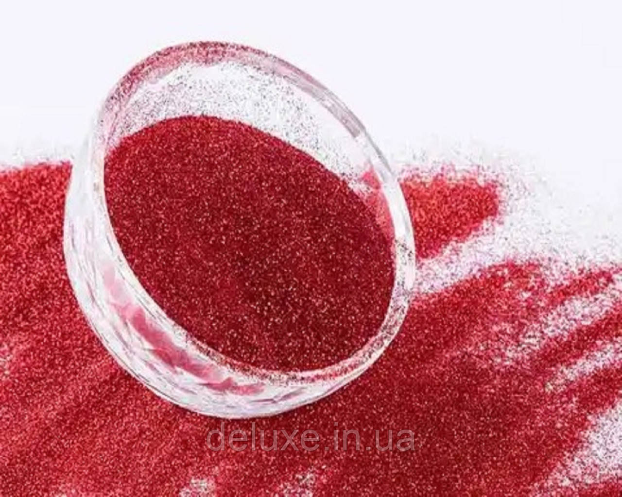Гліттер Hexagon Holographic Преміум, червоний класичний крапка, колір СА 3550, розмір 064 ( 0.4 мм), 1кг