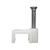 Скоби для електрокабелю плоскі