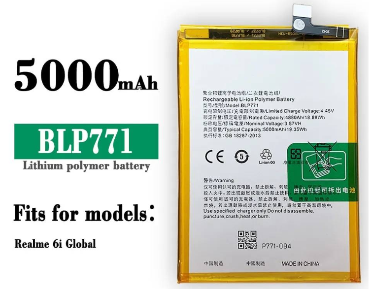 Акумулятор для Realme C25Y / BLP771, 5000 mAh Original PRC