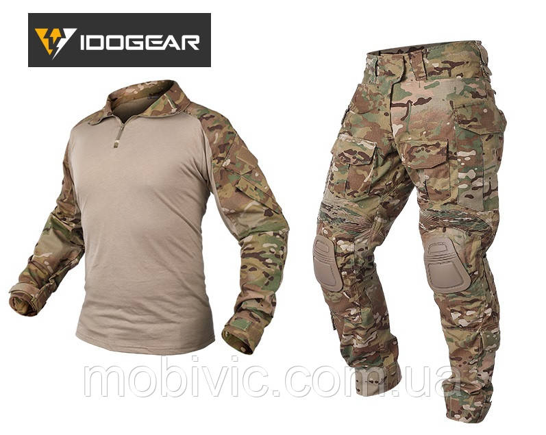 Комплект тактичної форми IDOGEAR Gen3 "пружини", (гармошки), наколінники — Оригінал