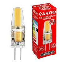 LED лампа VARGO G4 3.5W COB 4000K AC-DC12V 9.6*H35mm (V-114866)