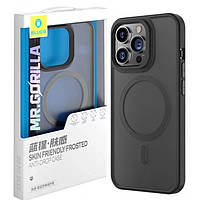 Накладка Blue Frosted Anti-Drop Case для iPhone 14 Pro Max с MagSafe Black (BK5777-14PM)
