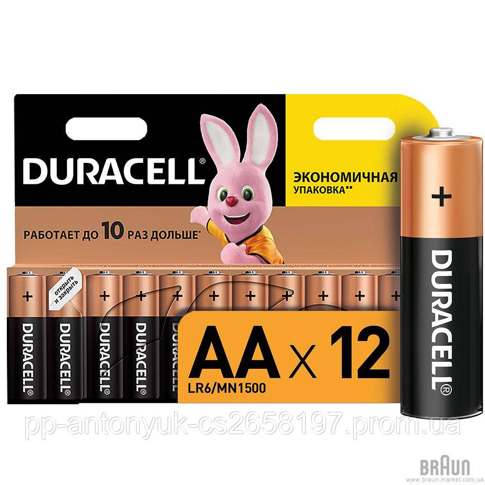 Батарейки Duracell Basic AA Alakaline 12 шт
